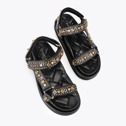 Kurt Geiger London Orson Sandal - Black - view 3