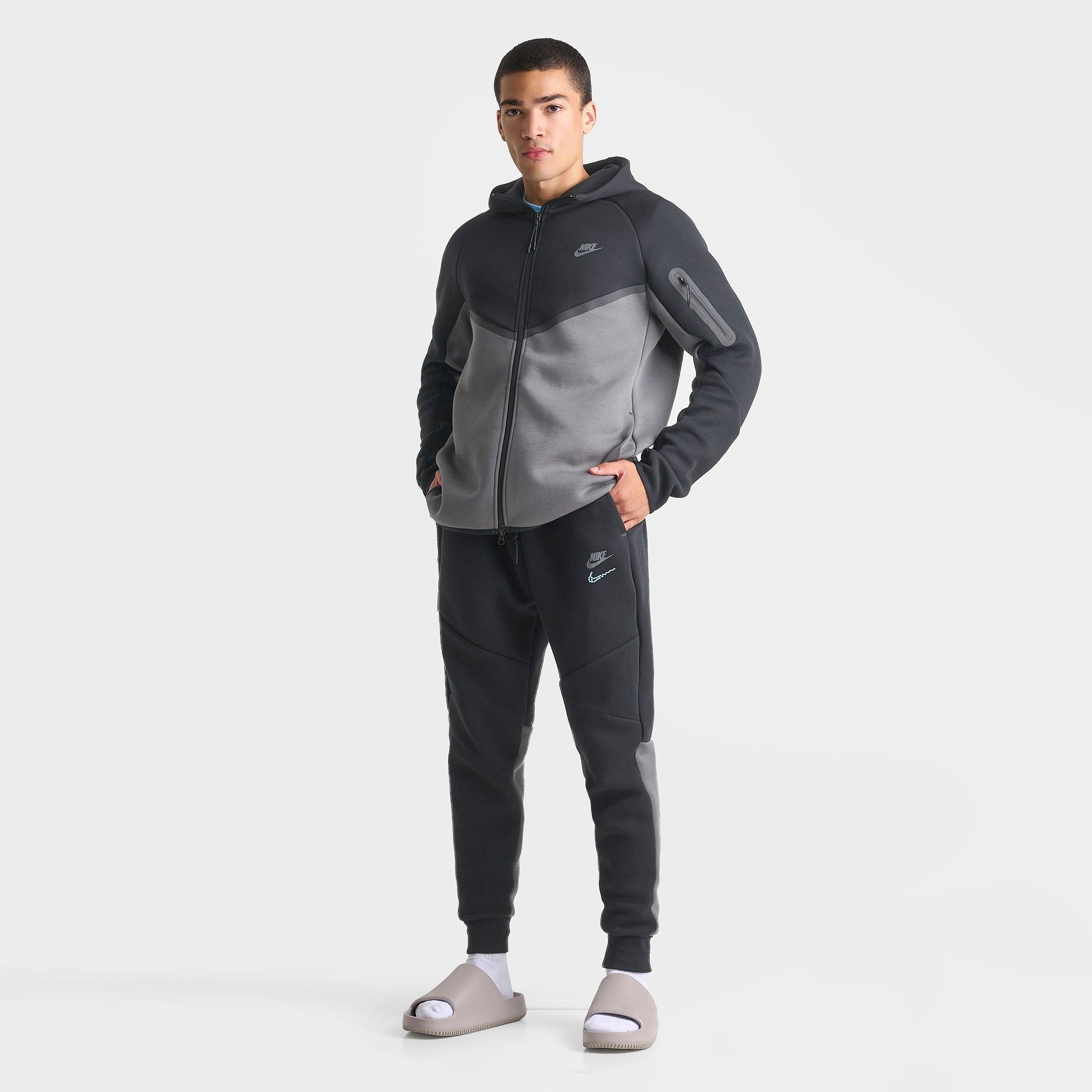 Men's Nithtke Tech Fleece Stacked Swoosh Jogger Pants - Black/Iron Grey