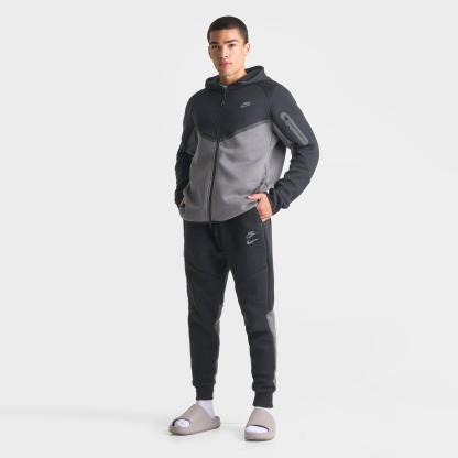 Men's Nithtke Tech Fleece Stacked Swoosh Jogger Pants - Black/Iron Grey
