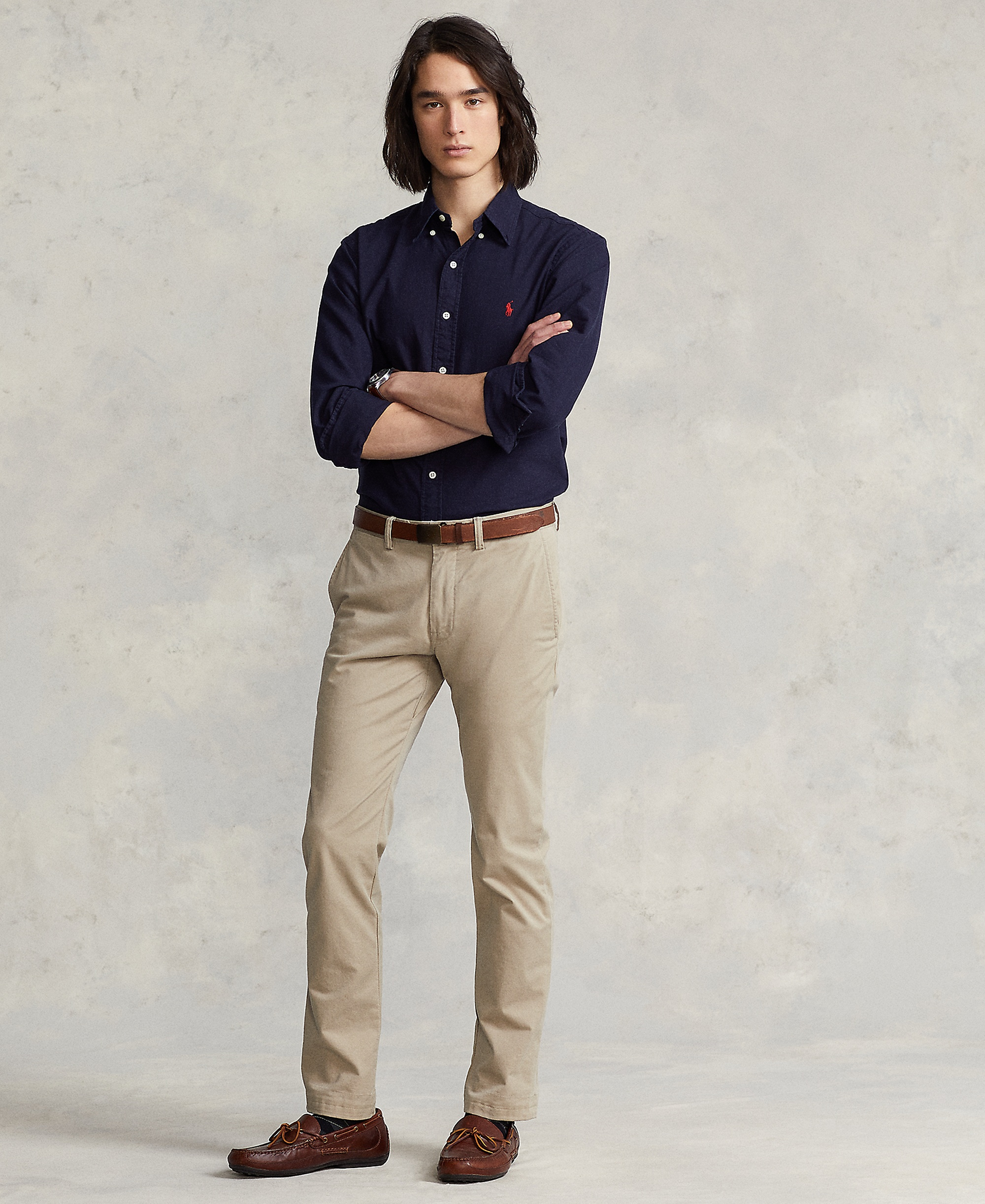 Polo Ralph Lauren Men's Garment-Dyed Oxford Shirt - Navy