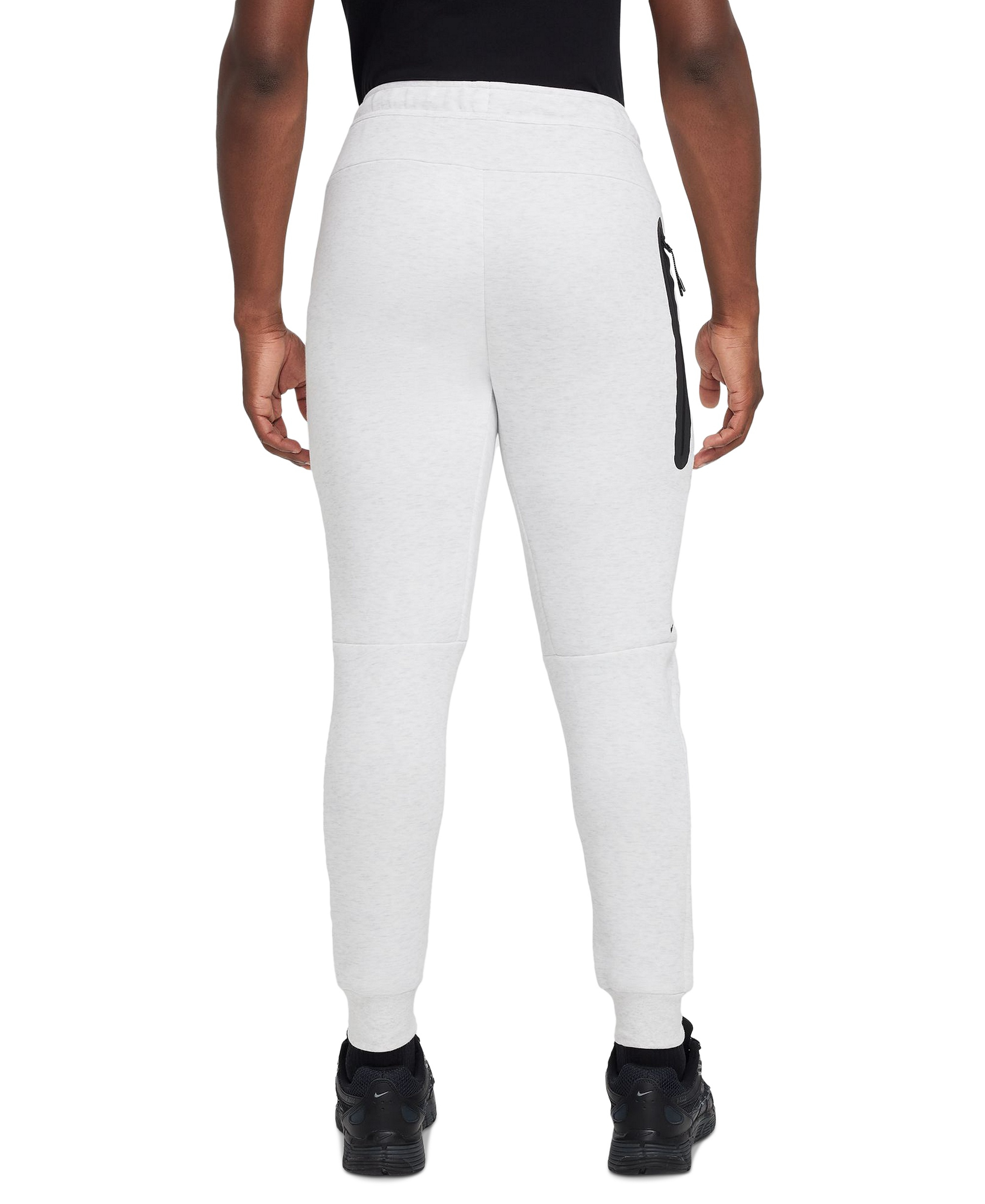 Nike Men's Tech Fleece Drawstring Joggers Pants - Birch Heather/Black