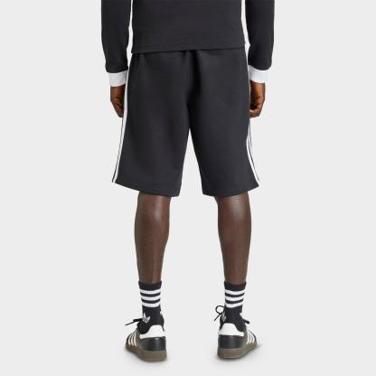 Men's adidas Originals 3-Stripes French Terry Shorts - Black - view 3