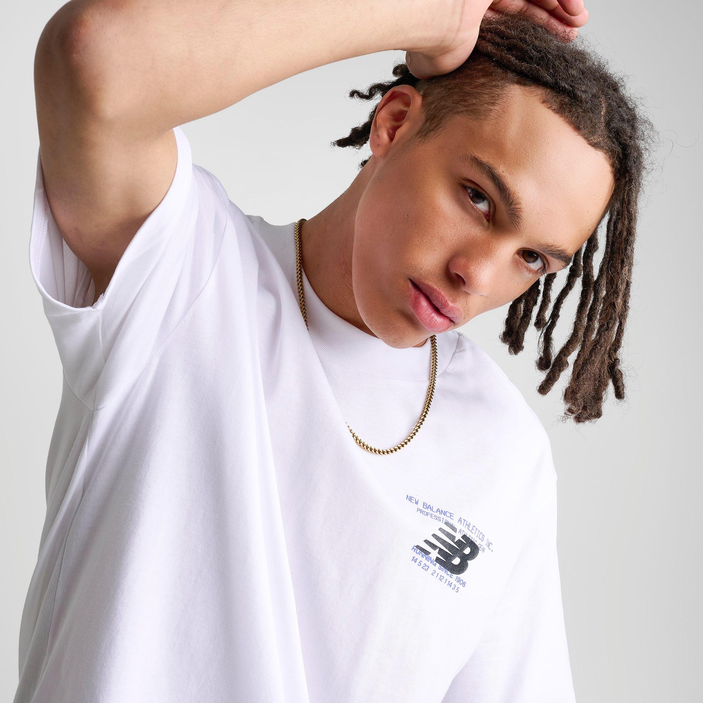 Men's New Balance Vision Graphic T-Shirt - White/Blue - view 6