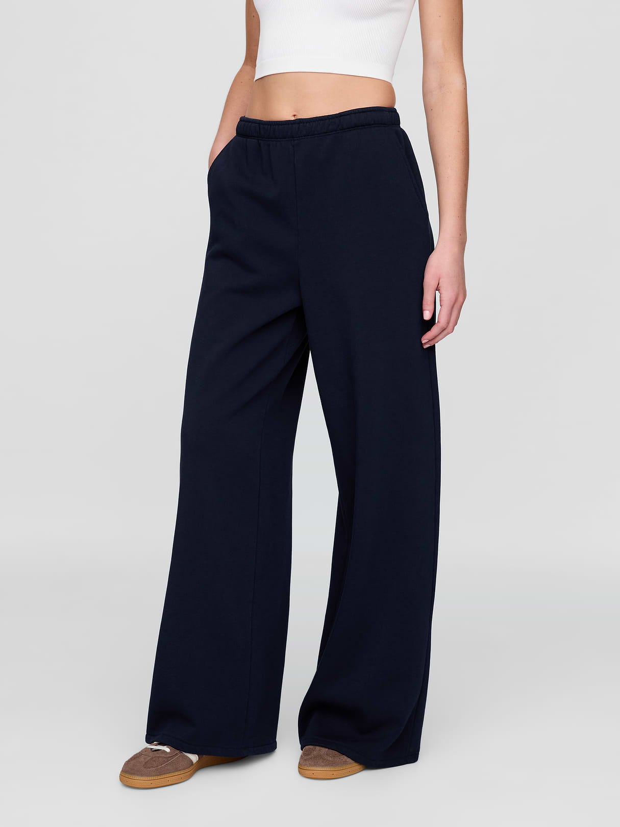 VintageSoft Baggy Sweatpants - Navy blue