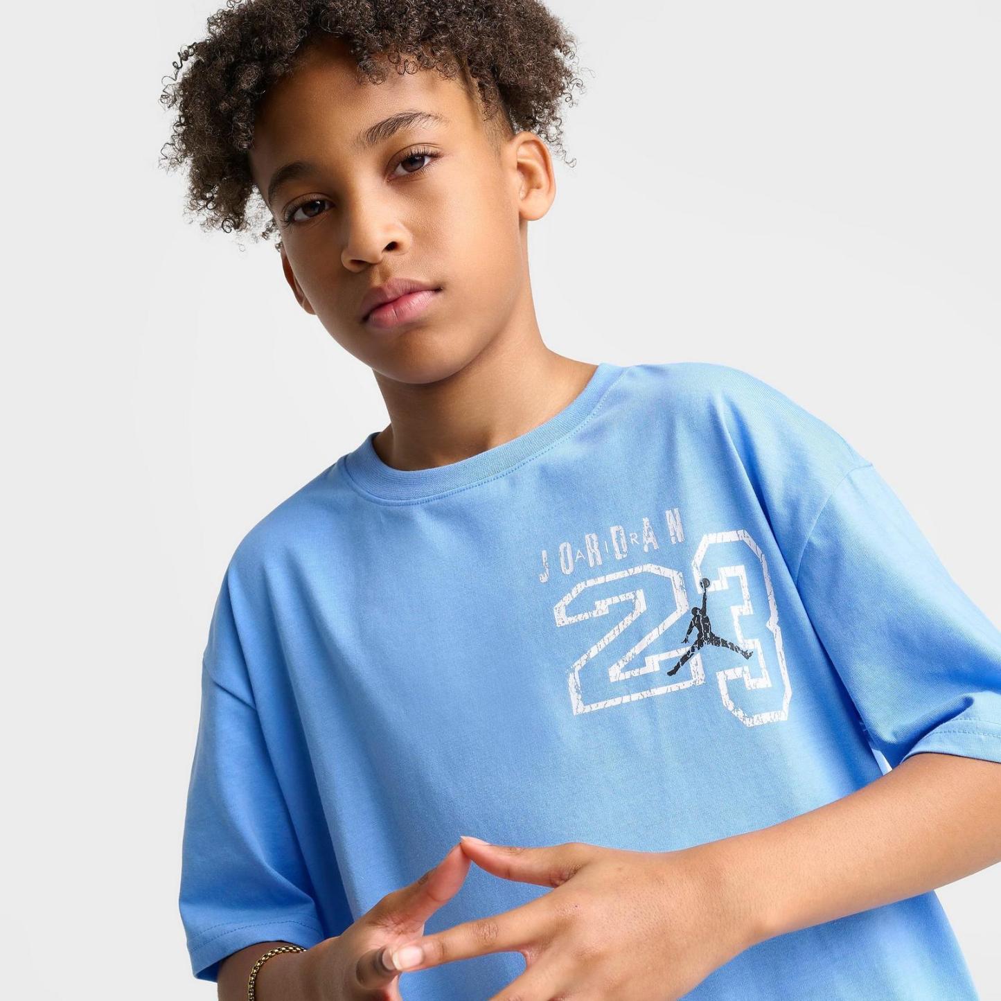 Big Kids' Jordan Vintage Layup Graphic T-Shirt - University Blue - view 5
