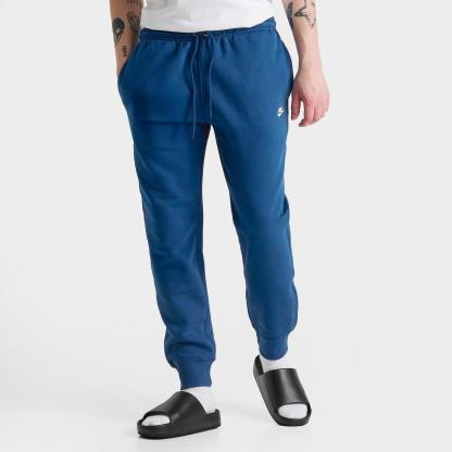 Men's Nike Club Fleece Premium Jogger Pants - Court Blue/Court Blue