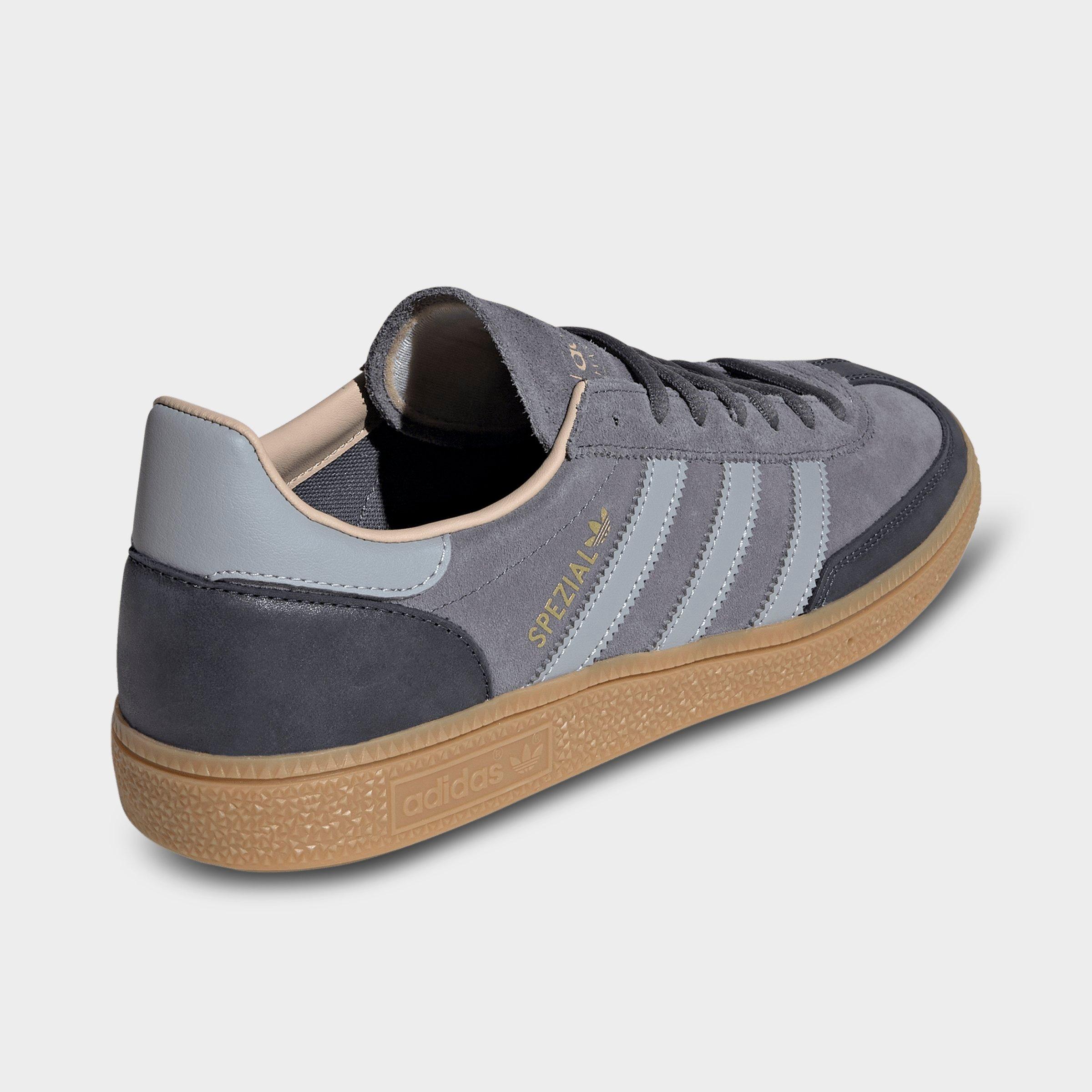 Men's adidas Originals Handball Spezial Casual Shoes - Part 3 - Onix/Halo Silver/Gum - Back view