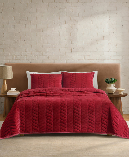 UGG® Coco 2-Piece Quilt Set, Twin/Twin XL - Coffee Berry