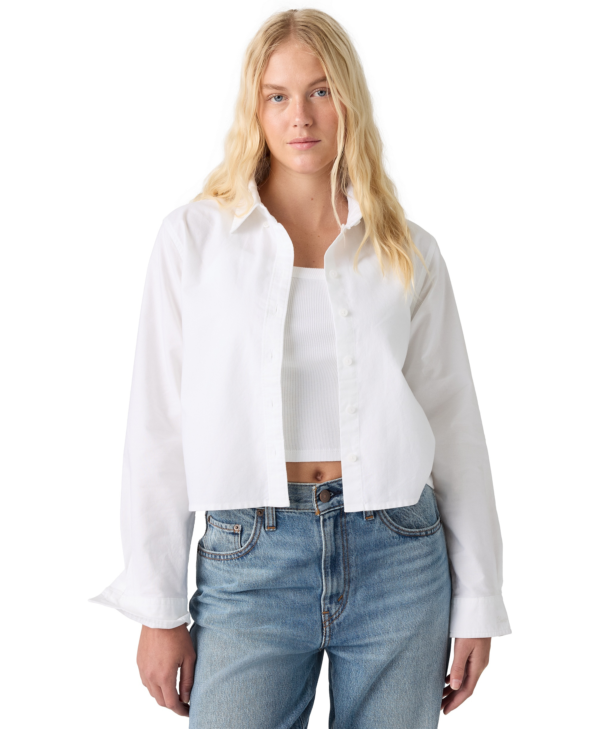 Levi's Women's Sully Long-Sleeve Shirt - Bright White