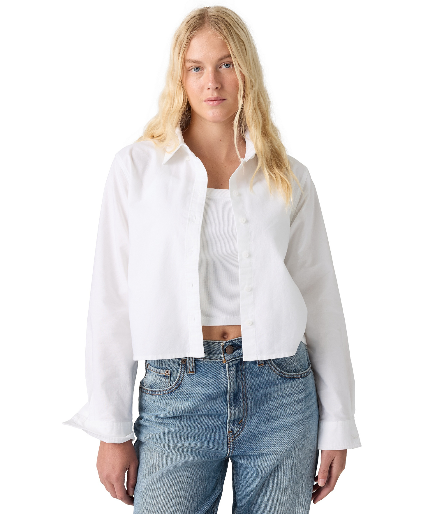 Levi's Women's Sully Long-Sleeve Shirt - Bright White