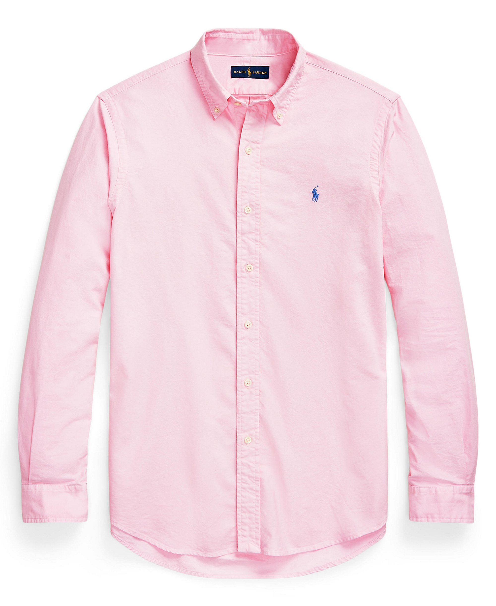 Polo Ralph Lauren Men's Classic-Fit Plaid Brushed Oxford Shirt - Carmel Pink
