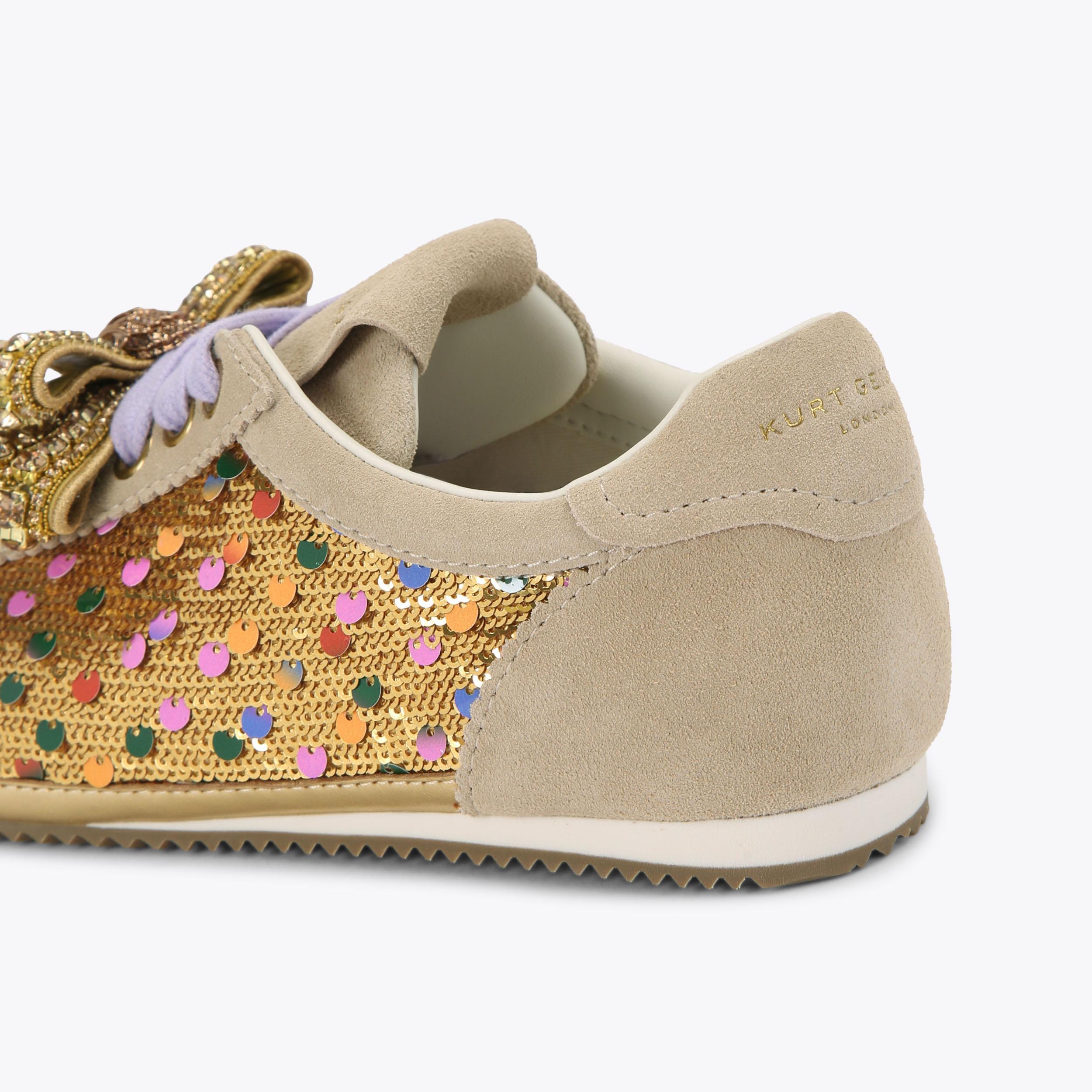 Kurt Geiger London Islington Bow Sneaker - Metallics - view 4