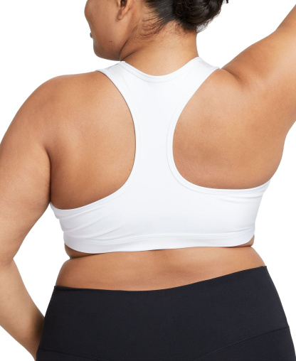 Nike Women's Swoosh Padded Sports Bra - White
