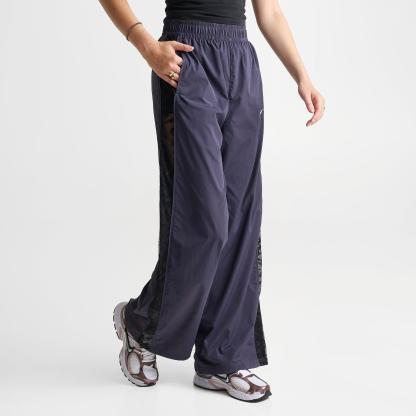 Women's Nithtke Sportswear Loose Mid-Rise Lace Track Pants - Gridiron/Black/White