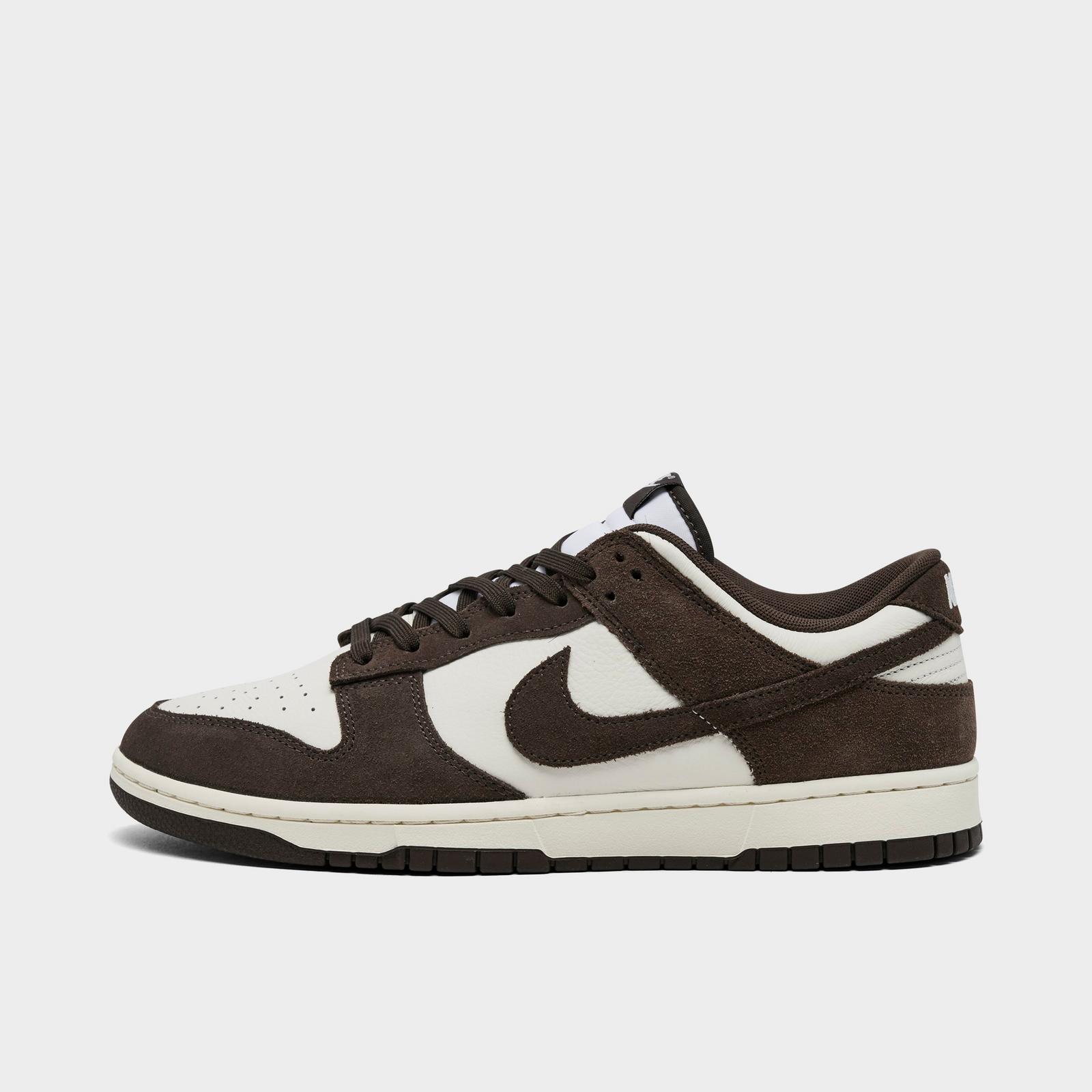 Men's Nike Dunk Low Retro Casual Shoes - Pale Ivory/Pale Ivory/Baroque Brown