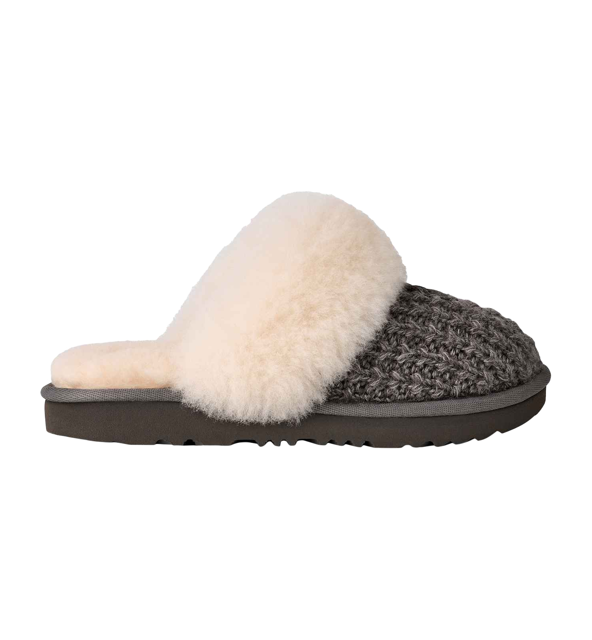 UGG® Kids Cozy II Knit Slip-On Slippers - Charcoal
