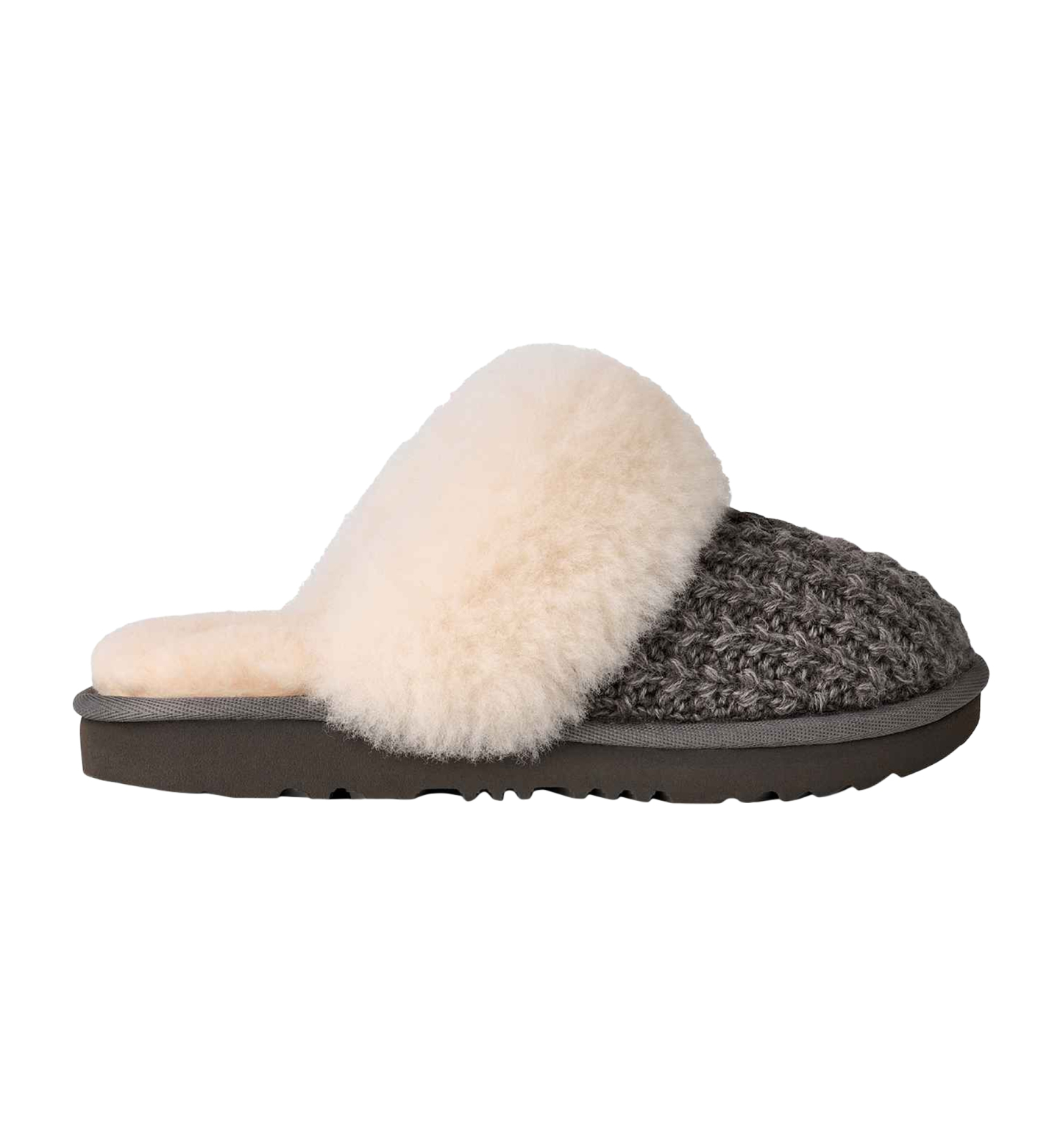 UGG® Kids Cozy II Knit Slip-On Slippers - Charcoal