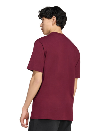 adidas Men's Essentials Linear Logo Graphic Regular-Fit T-Shirt - Maroon