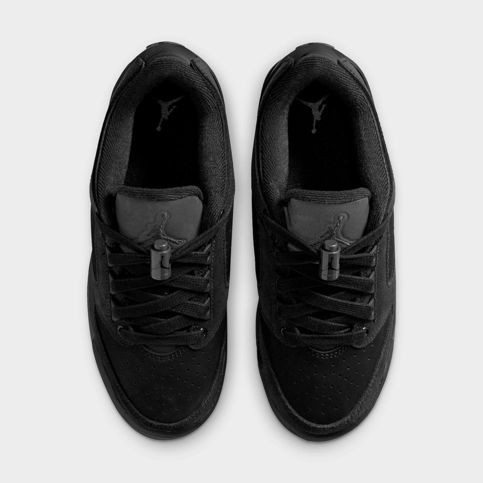 Big Kids' Jordan Sixty Plus Low Casual Shoes - Black/Dark Smoke Grey - view 5