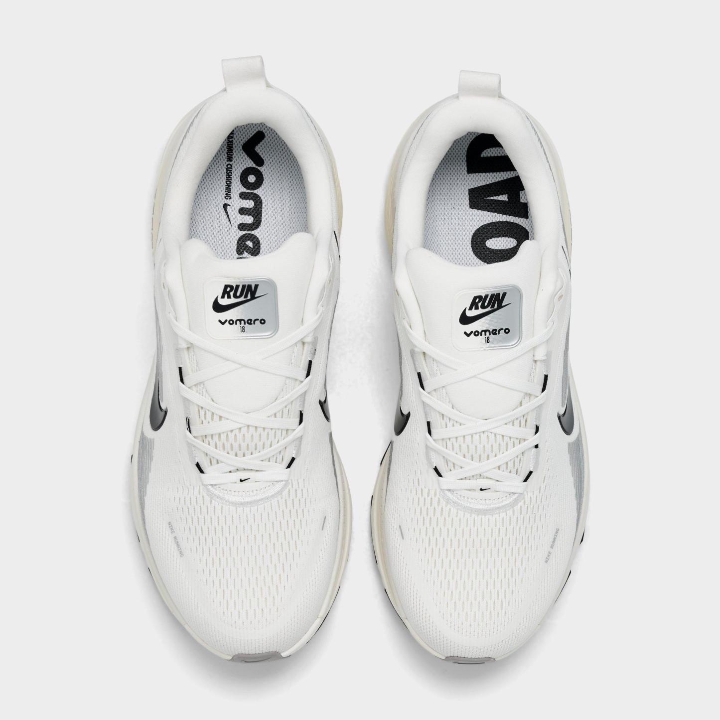 Men's Nithtke Vomero 18 Running Shoes - Part 1 - Summit White/Coconut Milk/Coconut Milk/Black - Top view