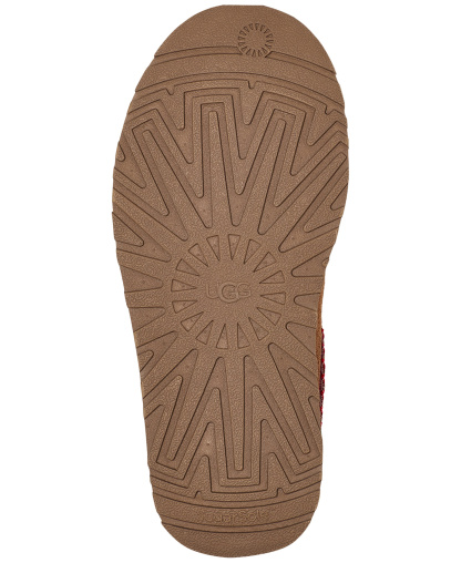 UGG® Kids Tazz Slip-On Clog Slippers - Chestnut