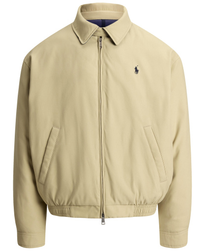 Polo Ralph Lauren Men's Insulated Twill Bomber Water-Resistant Jacket - Khaki Uniform