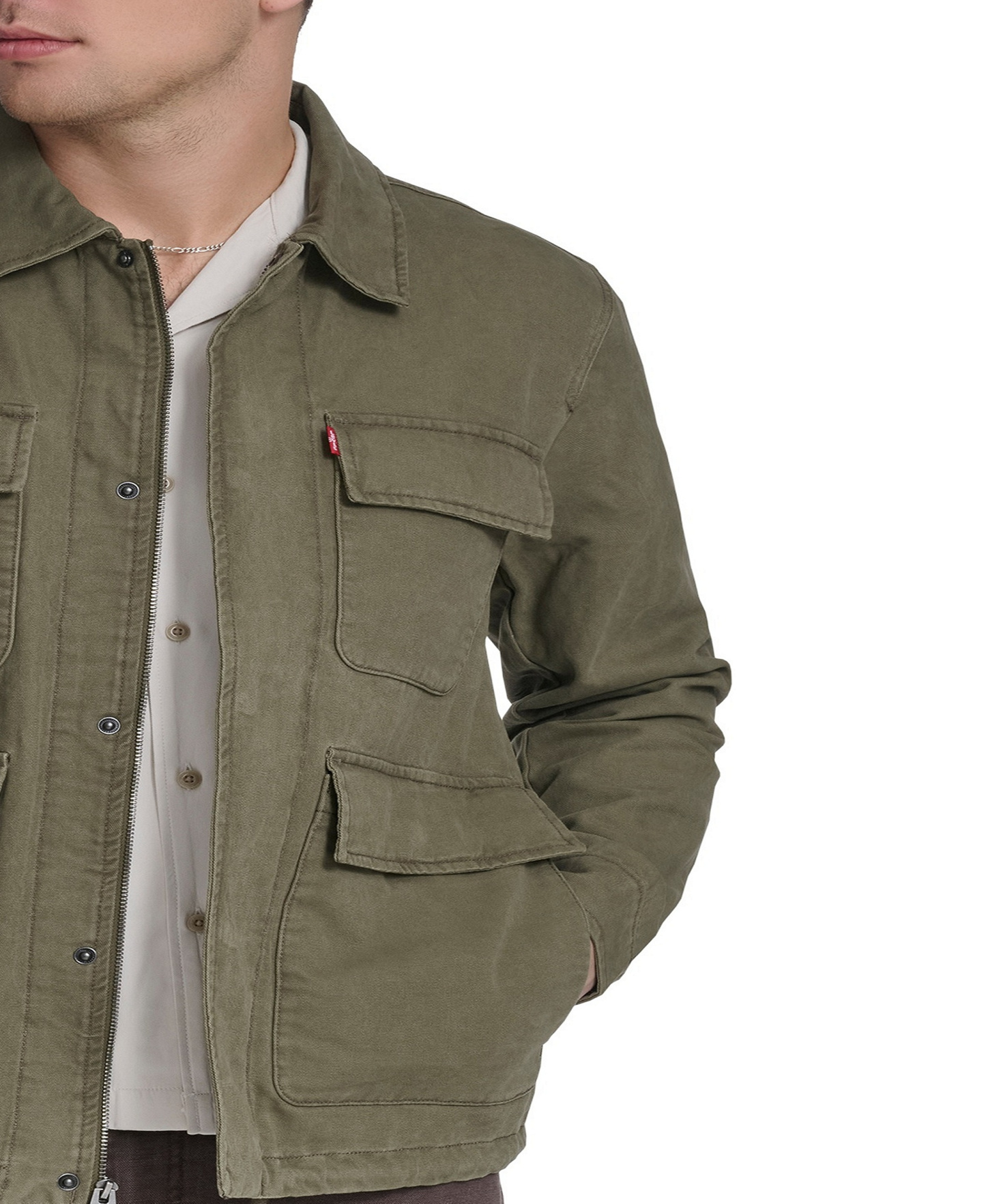 Levi's Men's Cotton Canvas Field Jacket - Olive