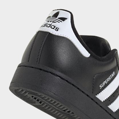 Big Kids' adidas Originals Superstar II Casual Shoes - Black/White - Detail shot