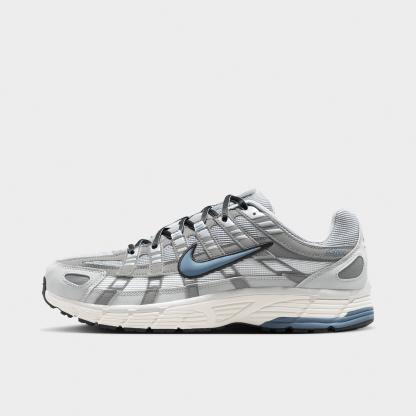 Men's Nithtke P-6000 Casual Shoes - Part 1 - Light Smoke Grey/Smoke Grey/Photon Dust/Blue Graphite - Left shoe facing left. Outside of the shoe.