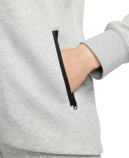 Nike Women's Sportswear Tech Fleece Windrunner Full-Zip Hoodie - Dark Grey Heather
