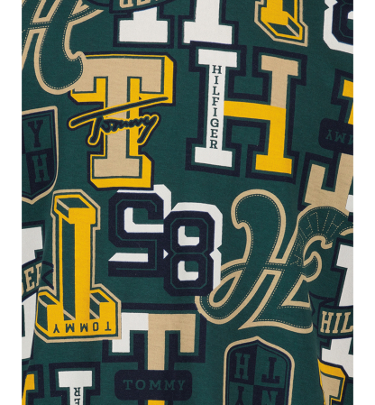 Tommy Hilfiger Boys' 8-20 Logo Print Short-Sleeve T-Shirt - June Bug