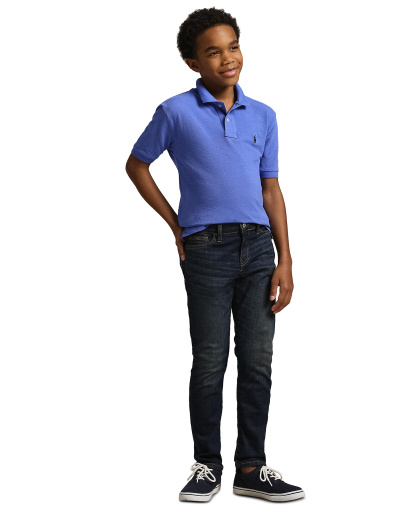 Polo Ralph Lauren 8-20 Boys' Cotton Mesh Logo Polo Shirt - Scottsdale Blue