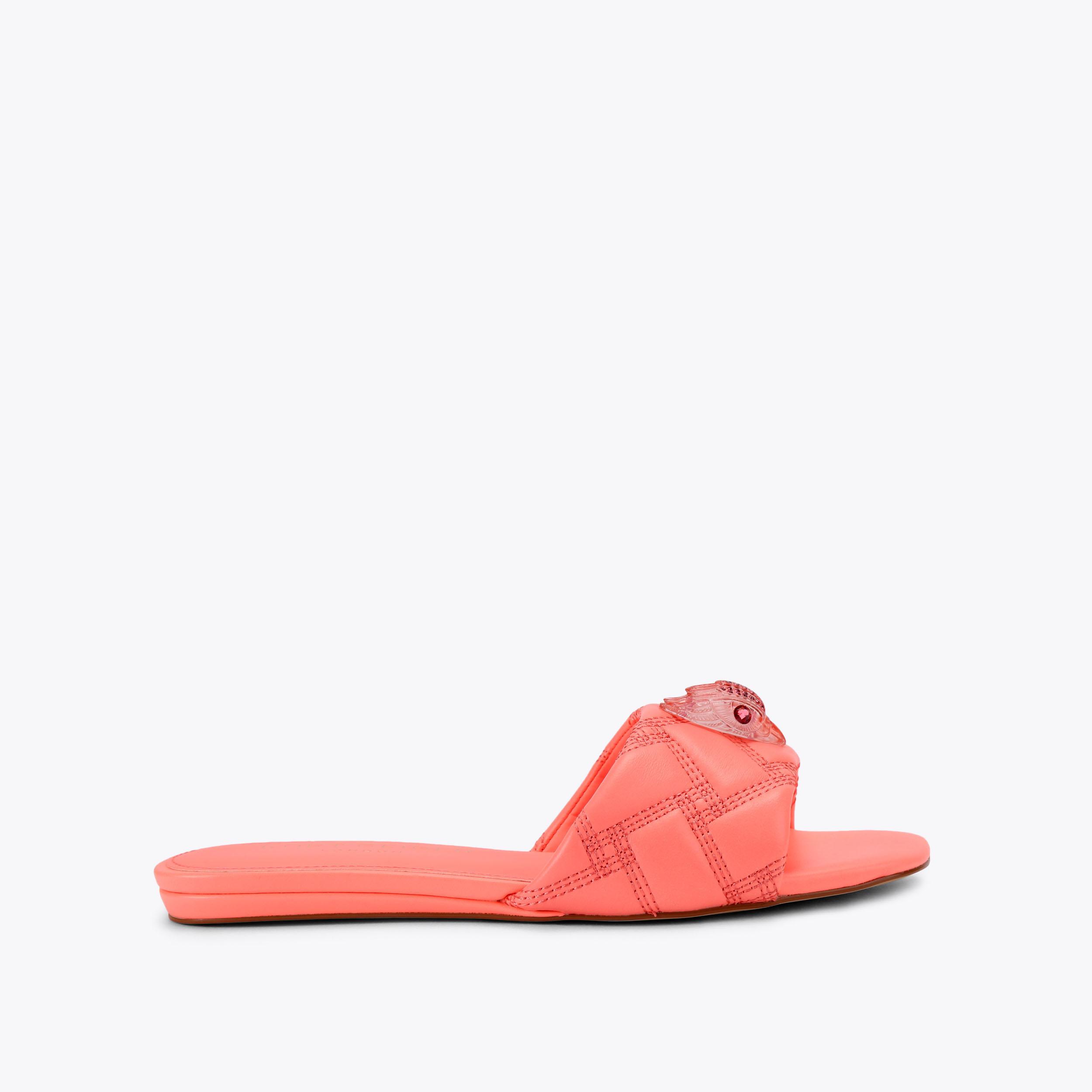 Kurt Geiger London Kensington Flat Sandal - Pink
