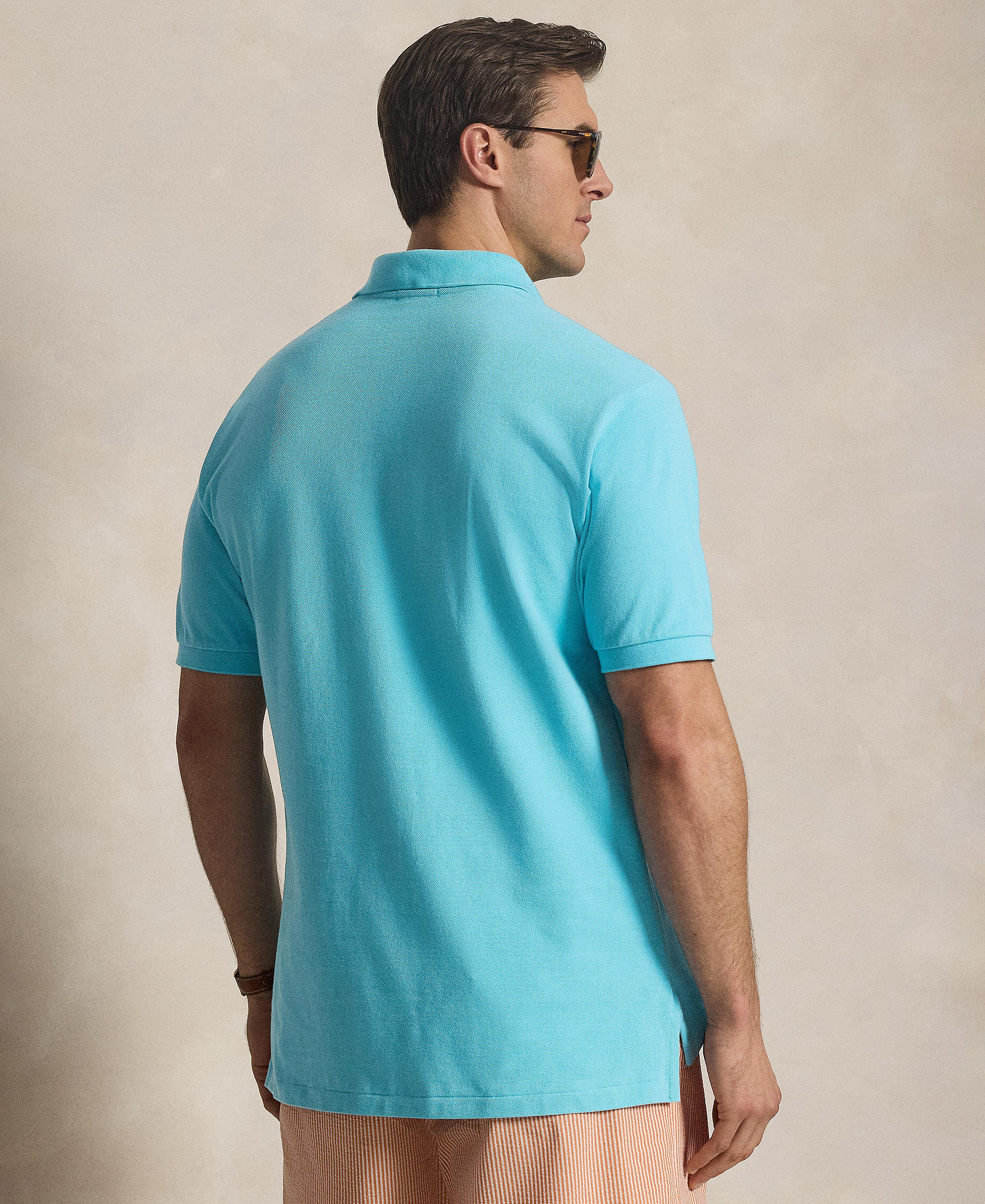 Polo Ralph Lauren Men's Big & Tall The Iconic Mesh Polo Shirt - Perfect Turquoise