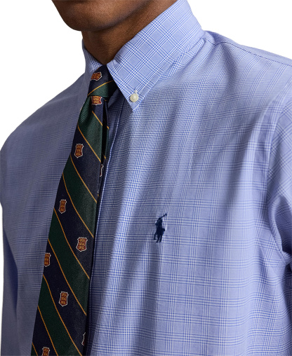 Polo Ralph Lauren Men's Stretch Poplin Shirt - Maidstone Blue White