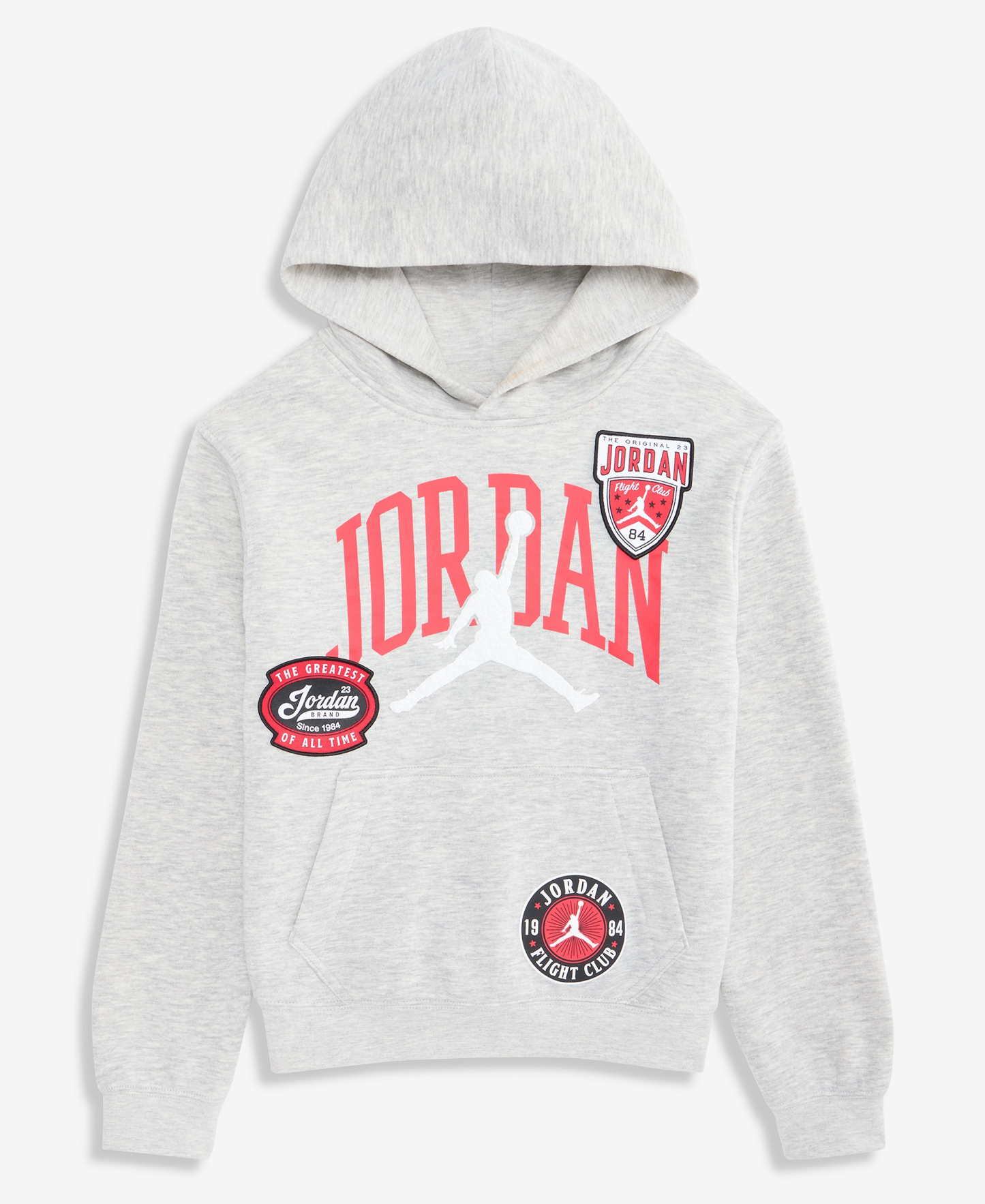 Jordan Boys' 8-20 Highway Arch Long-Sleeve Hoodie - Gray Heather