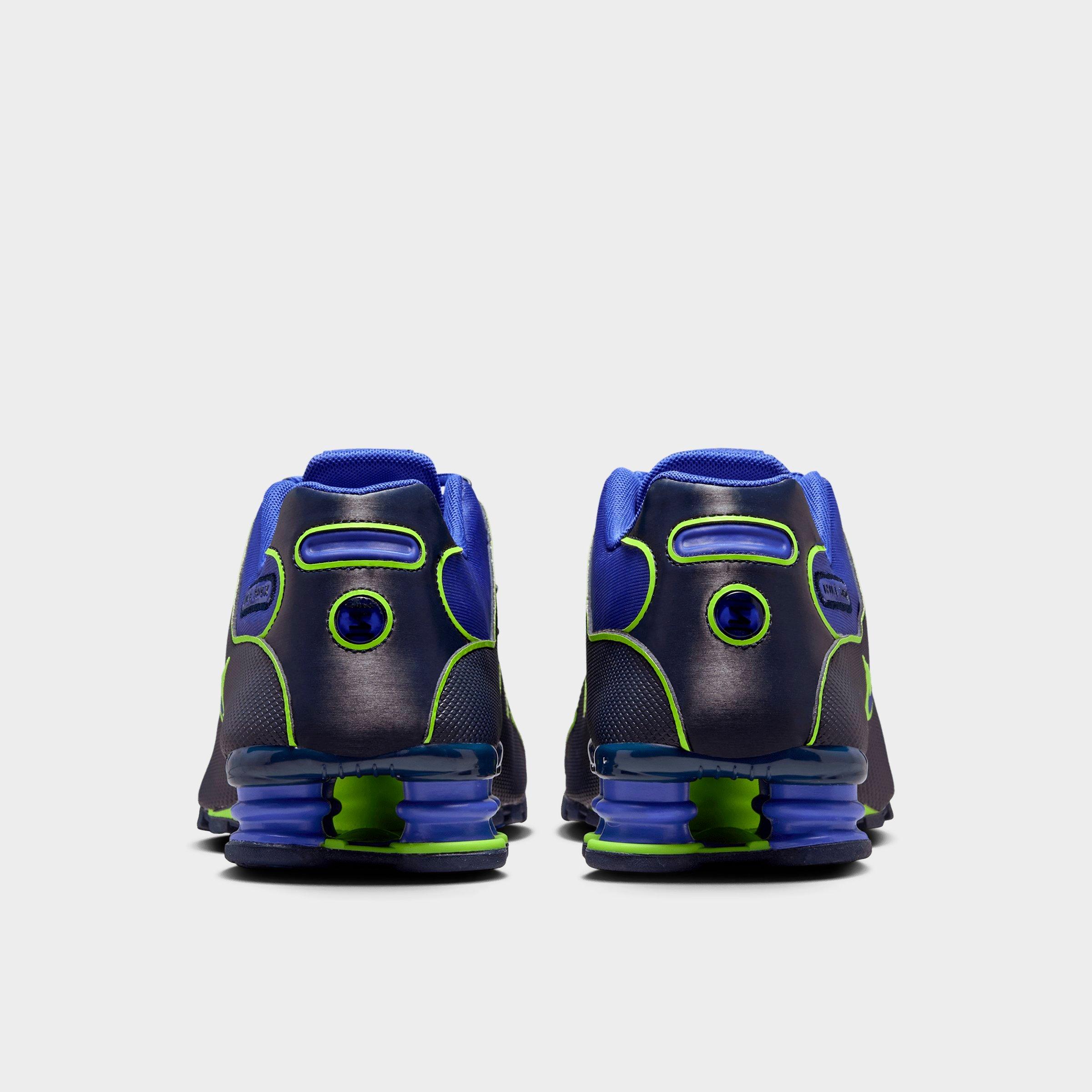 Men's Nithtke Shox NZ Casual Shoes - Lapis/Blue Void/Volt/Lapis - Back view