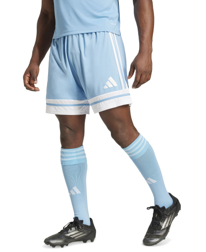adidas Men's Regular-Fit Squad 25 Logo Shorts - Light Blue/wht