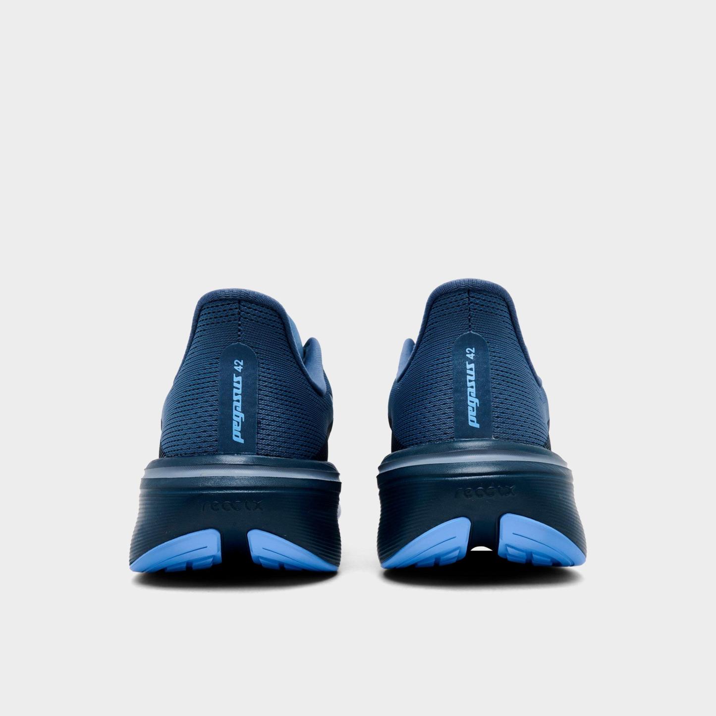 Men's Nithtke Pegasus 42 Running Shoes - Part 1 - Diffused Blue/Cool Grey/Obsidian/Royal Pulse - Back view