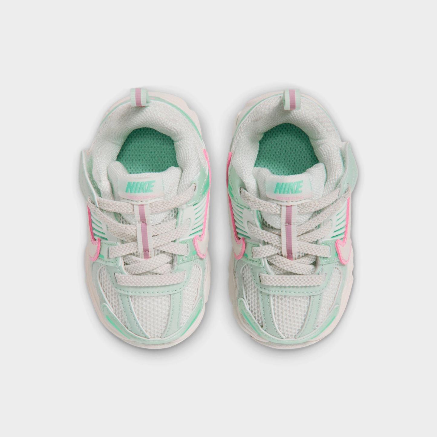 Infant and Kids' Toddler Nithtke Vomero 5 Stretch Lace Casual Shoes - Sail/Pink Foam/Arctic Green/Sail - Top view