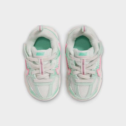 Infant and Kids' Toddler Nithtke Vomero 5 Stretch Lace Casual Shoes - Sail/Pink Foam/Arctic Green/Sail - Top view