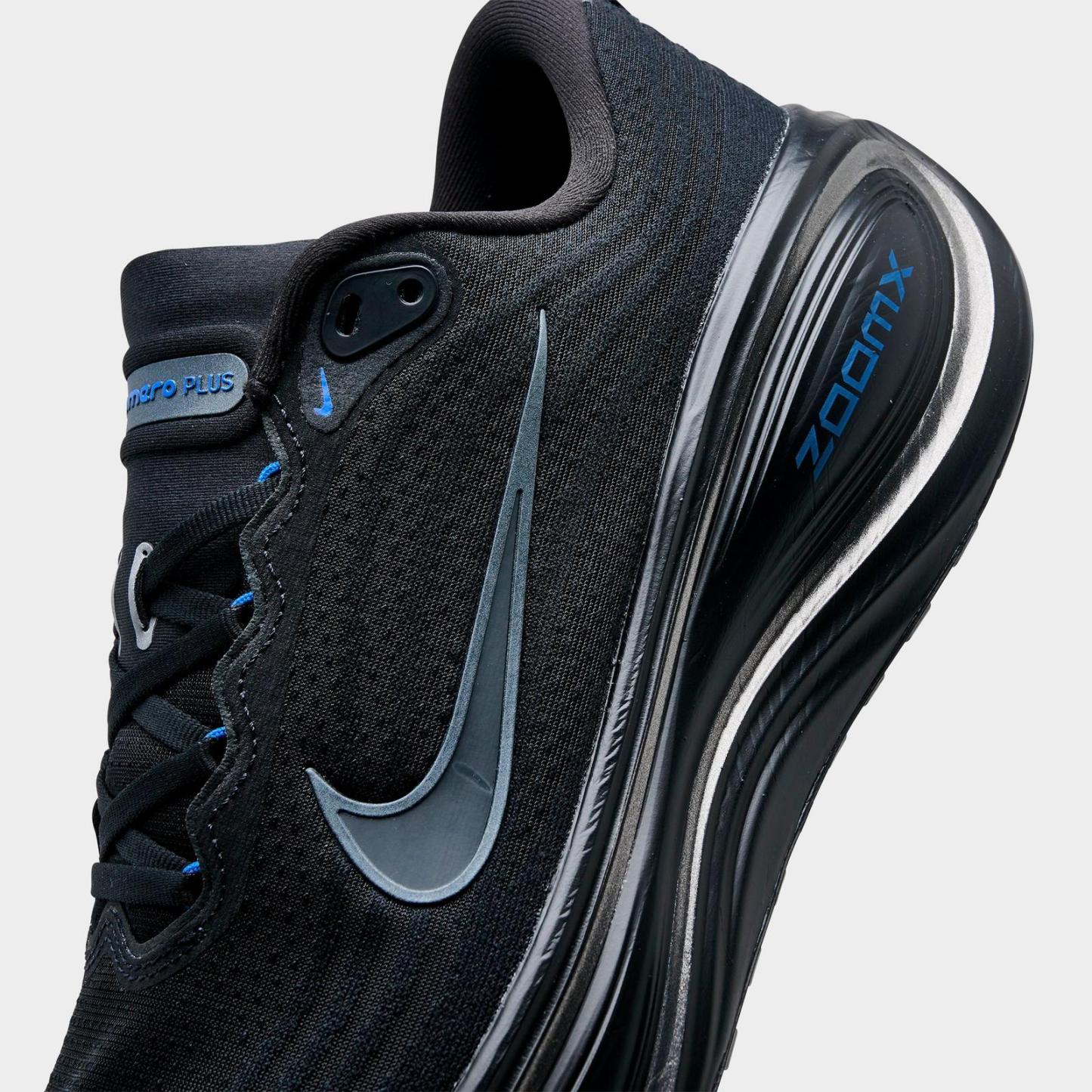 Men's Nike Vomero Plus Running Shoes - Black/Dark Smoke Grey/Game Royal/Cool Grey