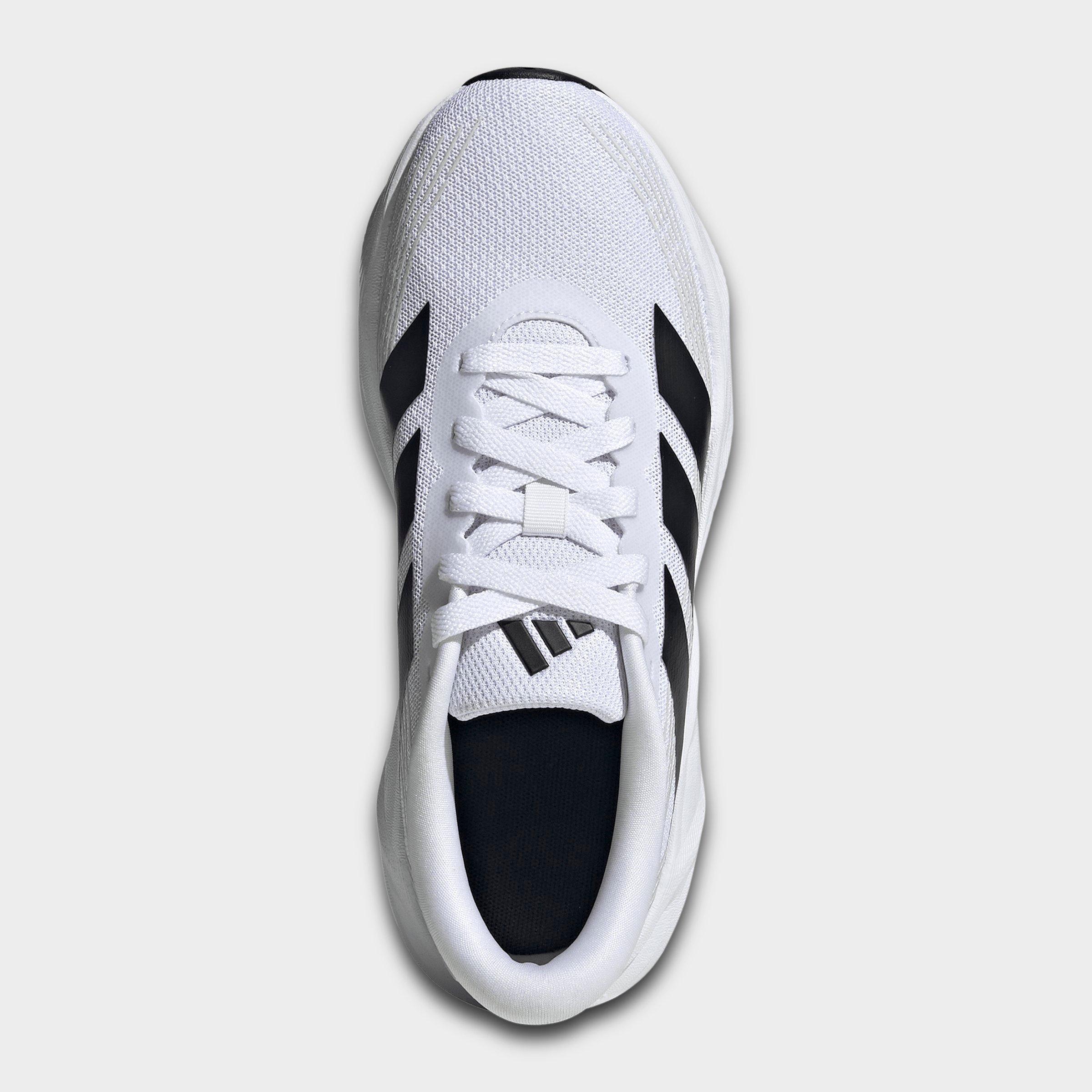 Big Kids' adidas Galaxy 8 Running Shoes - Cloud White/Core Black/Dash Grey - Top view