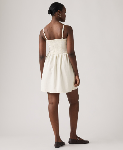Levi's Women's Jadine Square Neck Denim Mini Dress - Icy Ecru 4