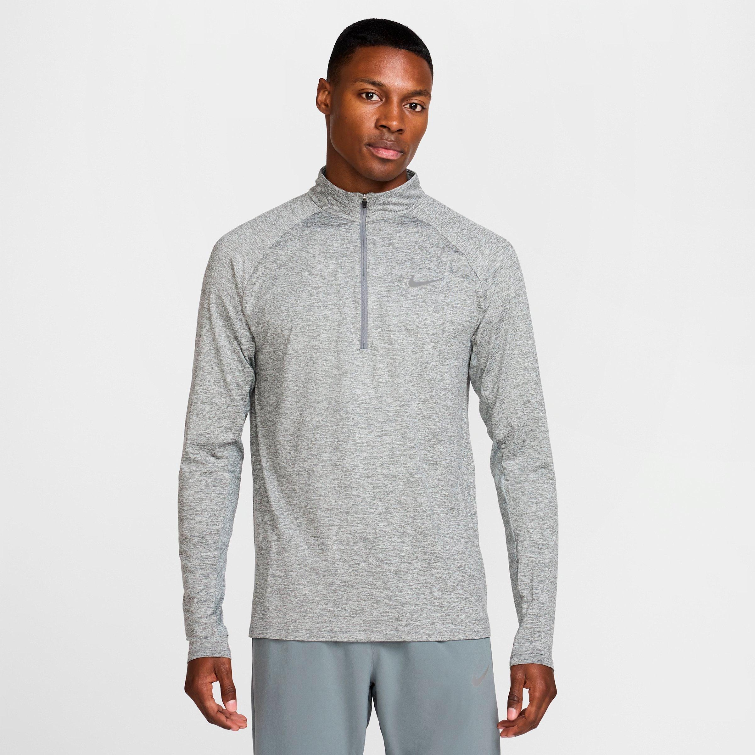 Men's Nithtke Stride Dri-FIT Quarter-Zip Running Top - Smoke Grey/Heather