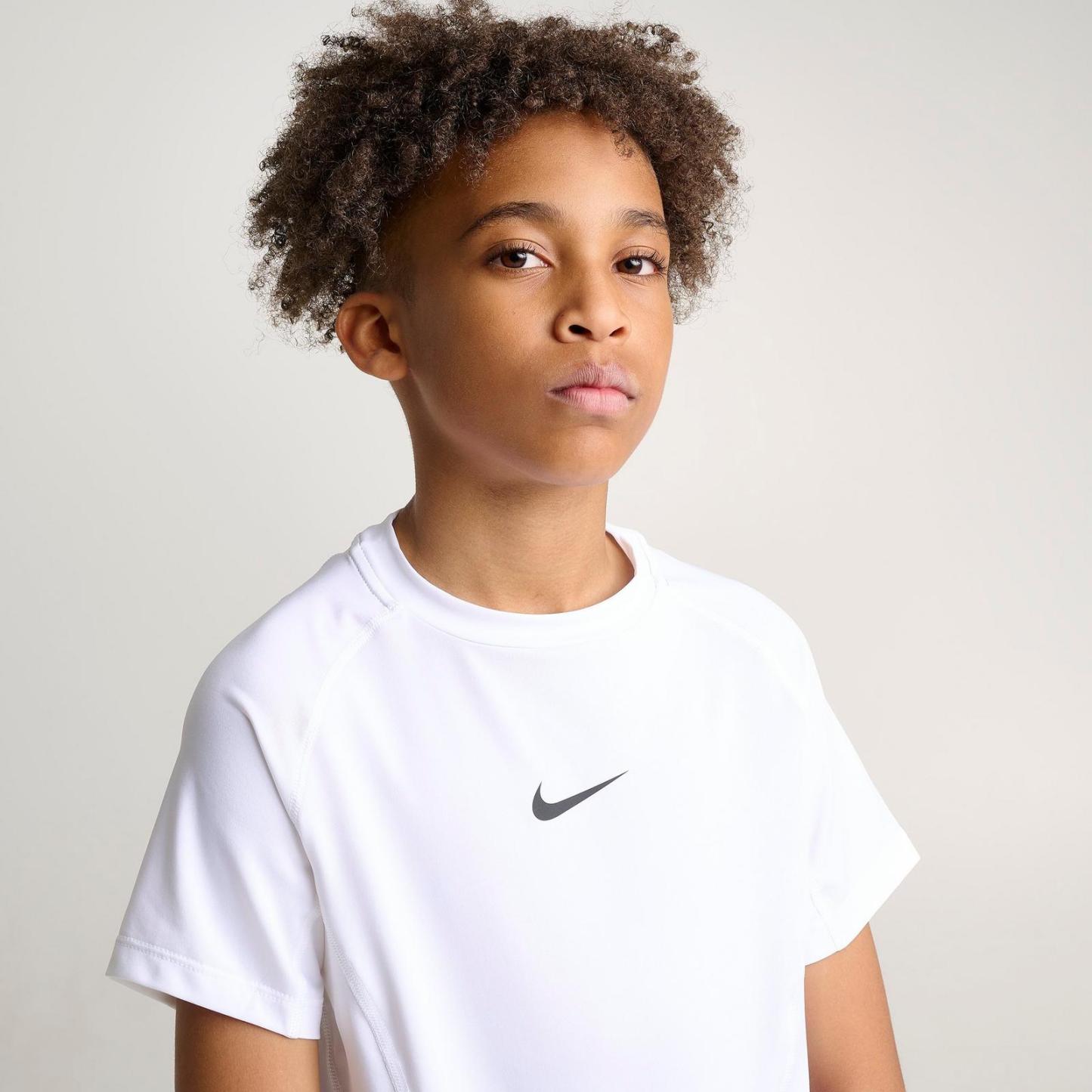 Boys' Big Kids' Nike Dri-FIT Pro T-Shirt - White