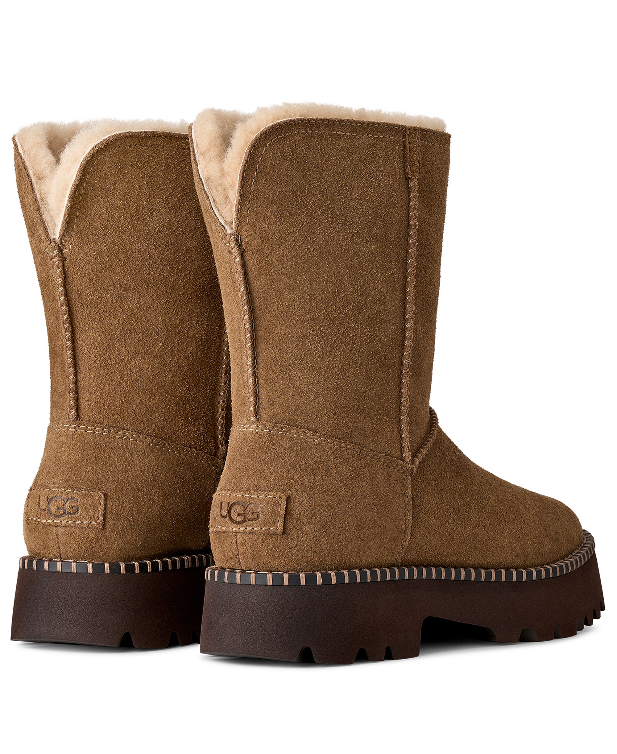 UGG® Women's Uptowner Round Toe Short Booties - Light Bronze
