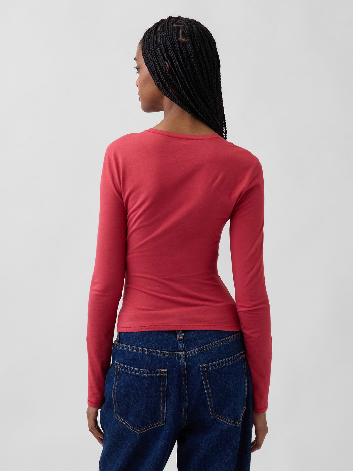 CloseKnit Jersey T-Shirt - Chakra red