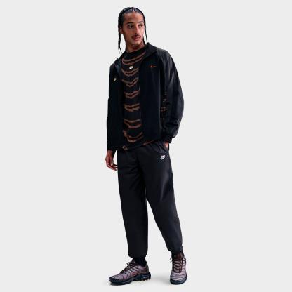 Men's Nike Windrunner Lined Pants - Black/White