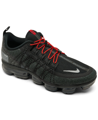 Nike Men's Air VaporMax Run Utility Running Sneakers from Finish Line - Black, Reflective sliver